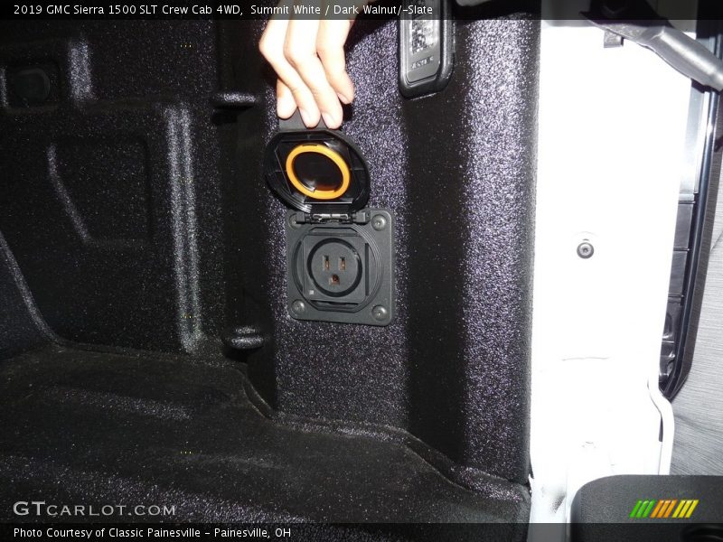 Summit White / Dark Walnut/­Slate 2019 GMC Sierra 1500 SLT Crew Cab 4WD