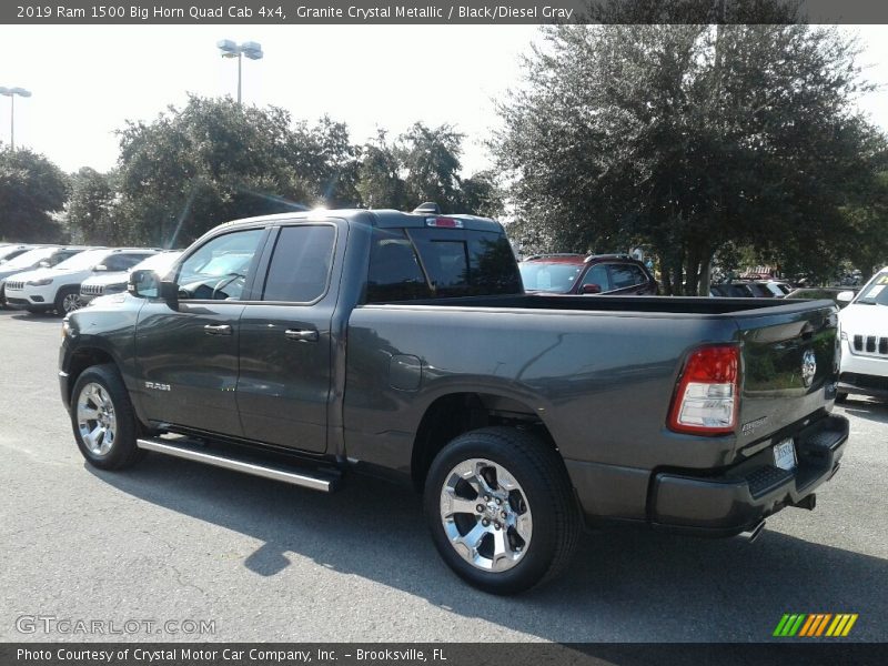 Granite Crystal Metallic / Black/Diesel Gray 2019 Ram 1500 Big Horn Quad Cab 4x4