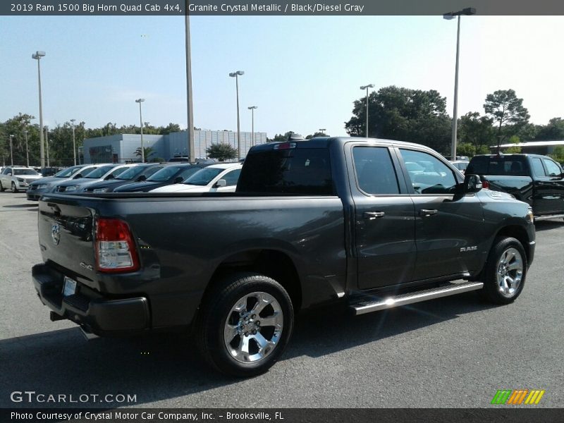 Granite Crystal Metallic / Black/Diesel Gray 2019 Ram 1500 Big Horn Quad Cab 4x4