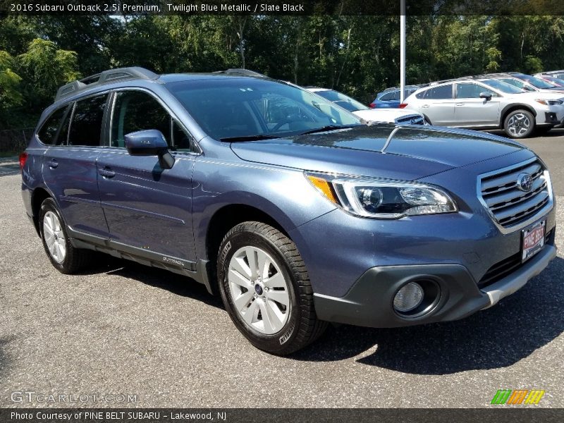 Twilight Blue Metallic / Slate Black 2016 Subaru Outback 2.5i Premium