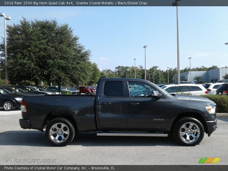 Granite Crystal Metallic / Black/Diesel Gray 2019 Ram 1500 Big Horn Quad Cab 4x4