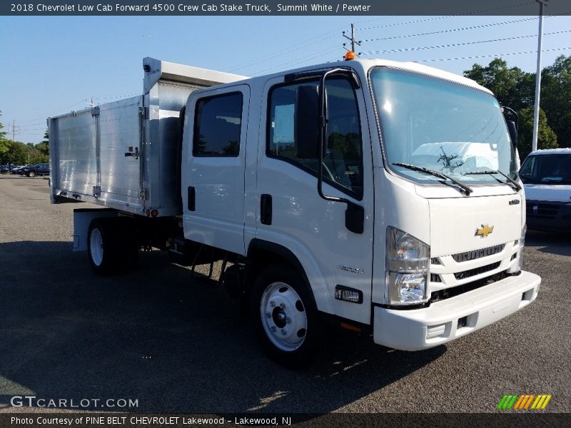 Summit White / Pewter 2018 Chevrolet Low Cab Forward 4500 Crew Cab Stake Truck