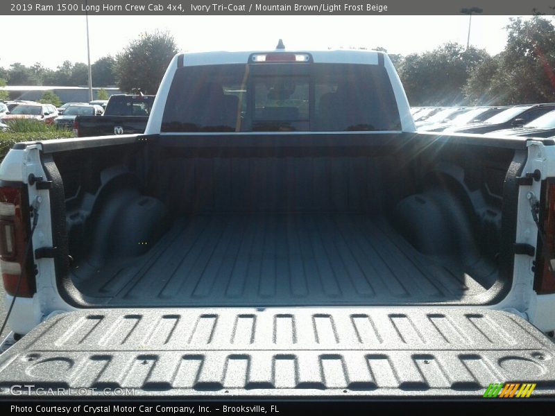 Ivory Tri–Coat / Mountain Brown/Light Frost Beige 2019 Ram 1500 Long Horn Crew Cab 4x4