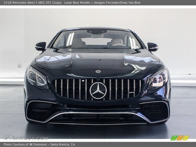 Lunar Blue Metallic / designo Porcelain/Deep Sea Blue 2018 Mercedes-Benz S AMG S63 Coupe