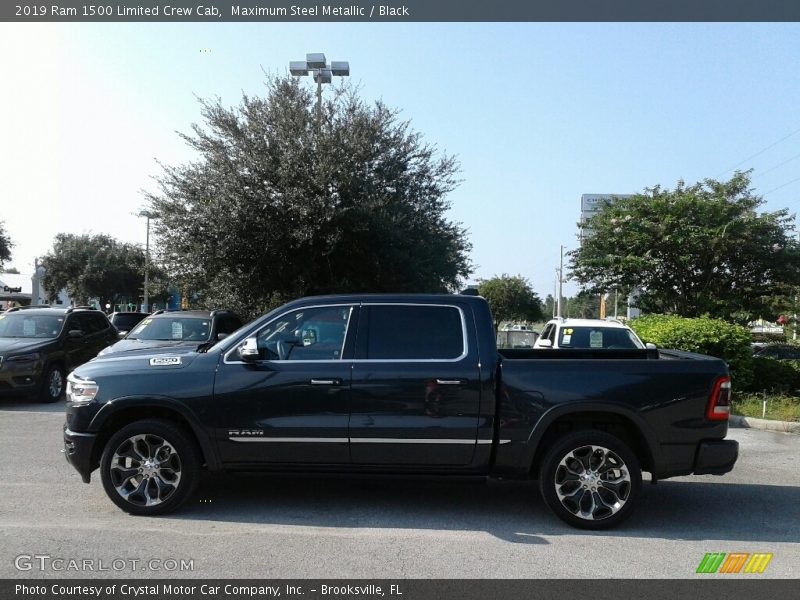 Maximum Steel Metallic / Black 2019 Ram 1500 Limited Crew Cab