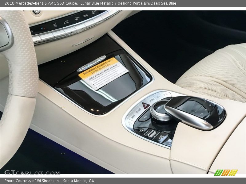 Lunar Blue Metallic / designo Porcelain/Deep Sea Blue 2018 Mercedes-Benz S AMG S63 Coupe