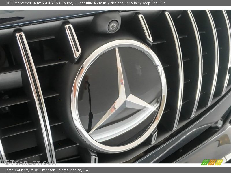 Lunar Blue Metallic / designo Porcelain/Deep Sea Blue 2018 Mercedes-Benz S AMG S63 Coupe