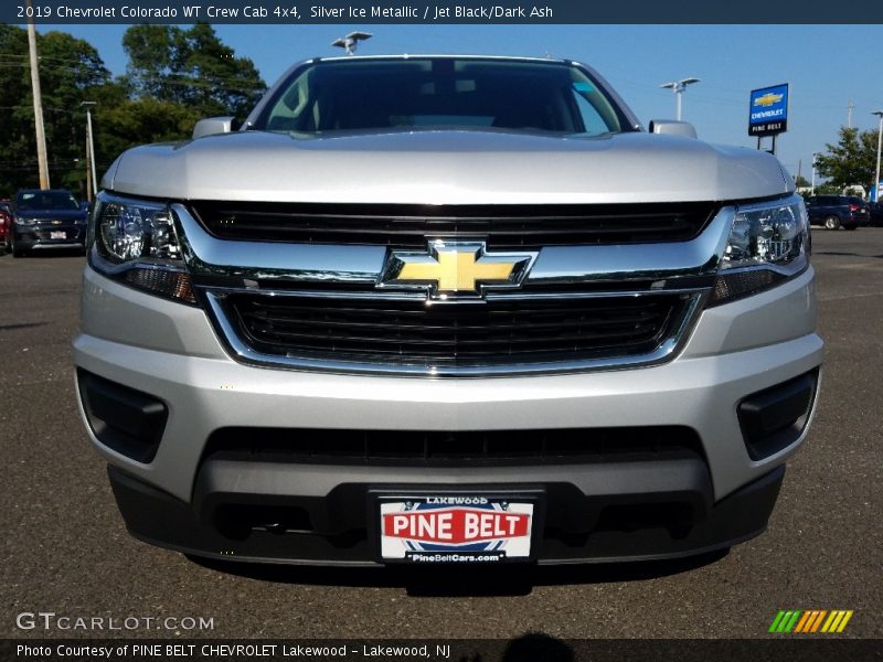 Silver Ice Metallic / Jet Black/Dark Ash 2019 Chevrolet Colorado WT Crew Cab 4x4