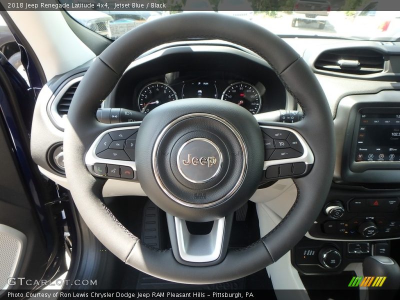 Jetset Blue / Black 2018 Jeep Renegade Latitude 4x4