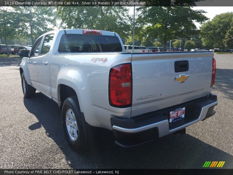 Silver Ice Metallic / Jet Black/Dark Ash 2019 Chevrolet Colorado WT Crew Cab 4x4