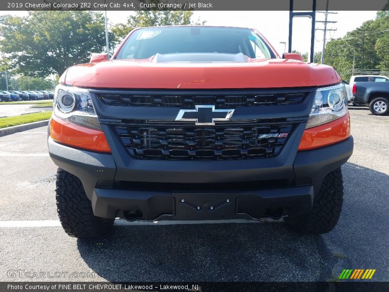 Crush (Orange) / Jet Black 2019 Chevrolet Colorado ZR2 Crew Cab 4x4