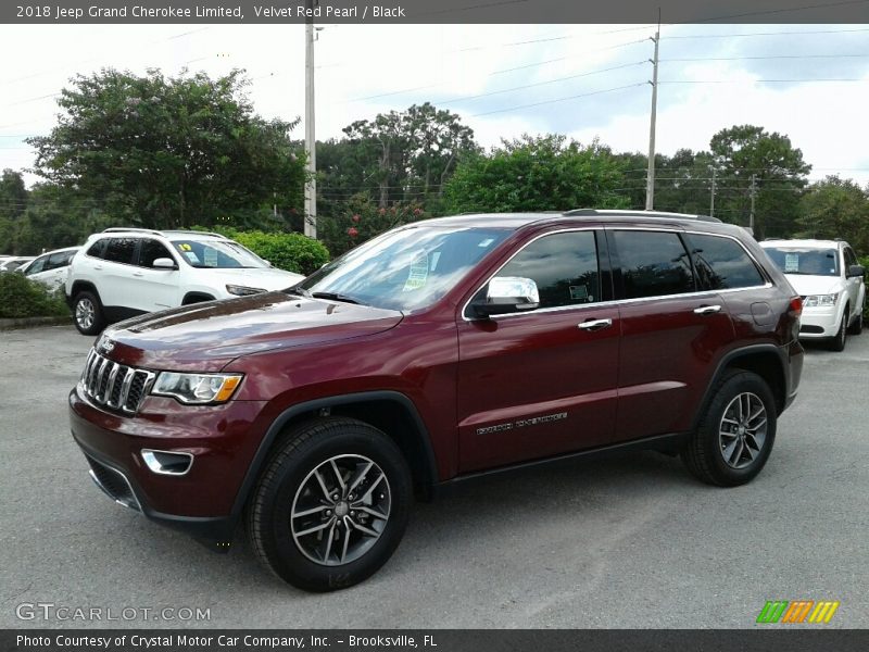 Velvet Red Pearl / Black 2018 Jeep Grand Cherokee Limited
