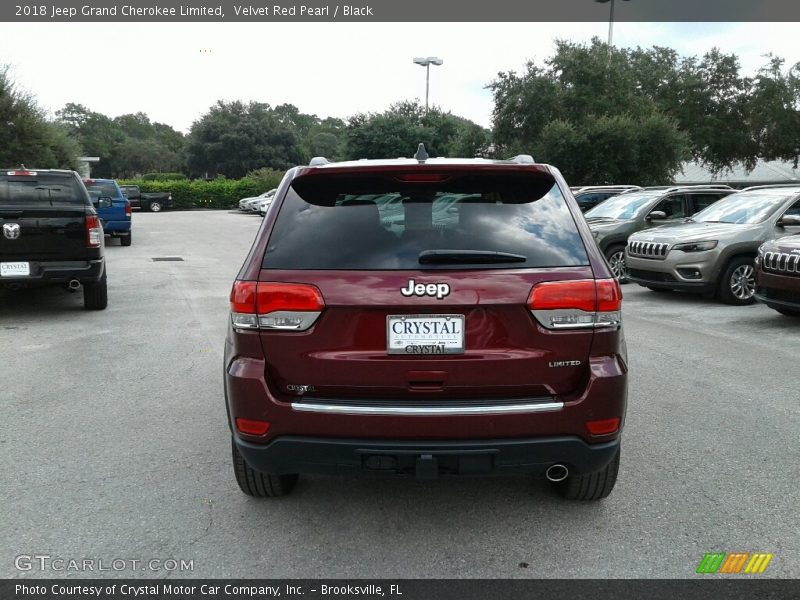 Velvet Red Pearl / Black 2018 Jeep Grand Cherokee Limited