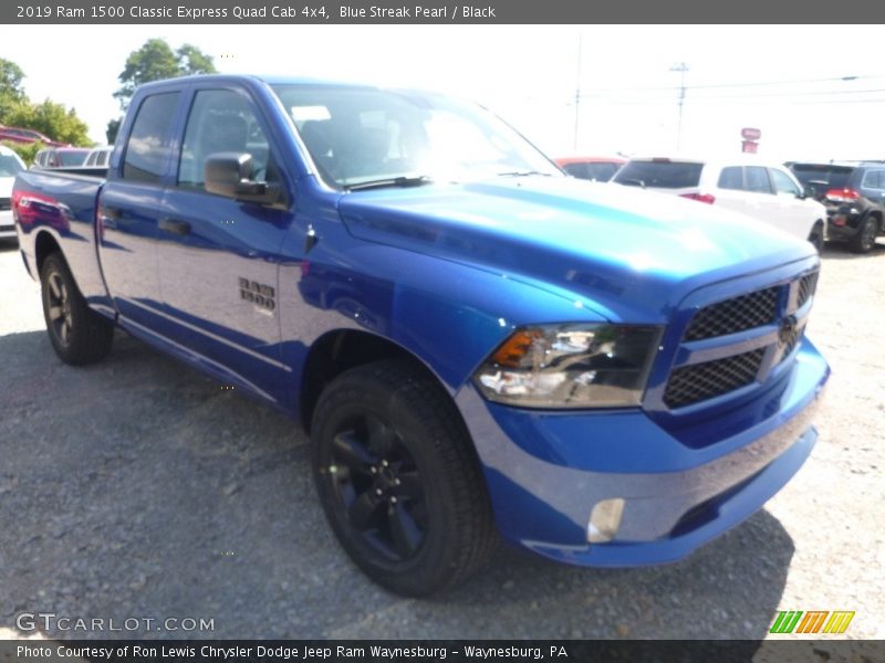 Blue Streak Pearl / Black 2019 Ram 1500 Classic Express Quad Cab 4x4