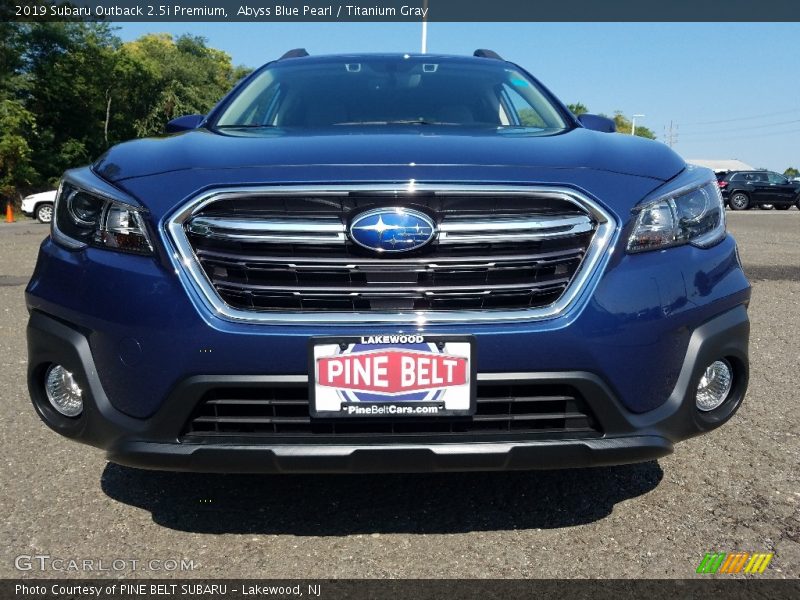 Abyss Blue Pearl / Titanium Gray 2019 Subaru Outback 2.5i Premium