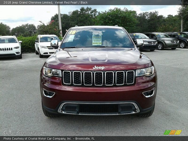 Velvet Red Pearl / Black 2018 Jeep Grand Cherokee Limited