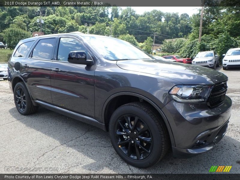 Granite Metallic / Black 2018 Dodge Durango SXT AWD