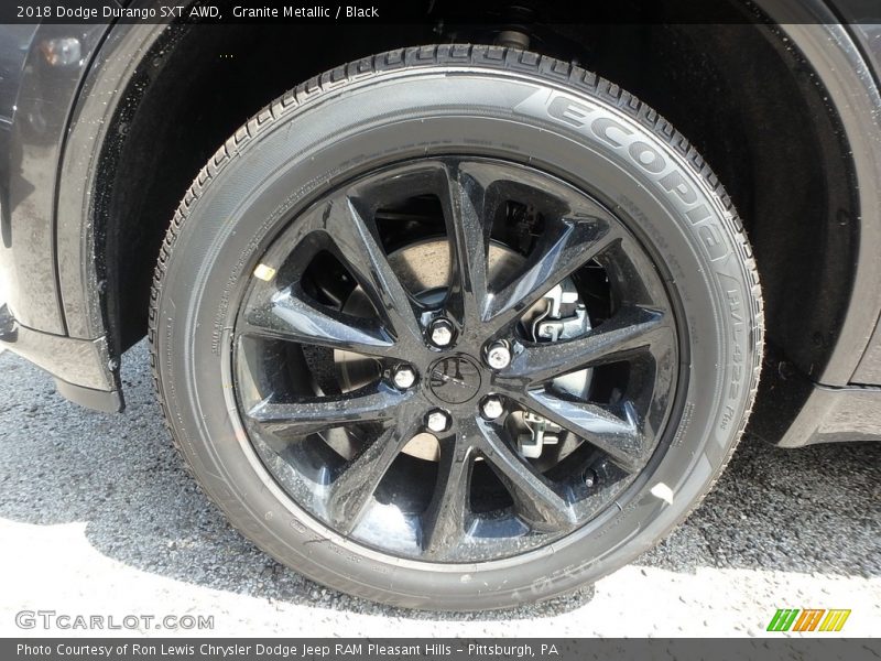 Granite Metallic / Black 2018 Dodge Durango SXT AWD