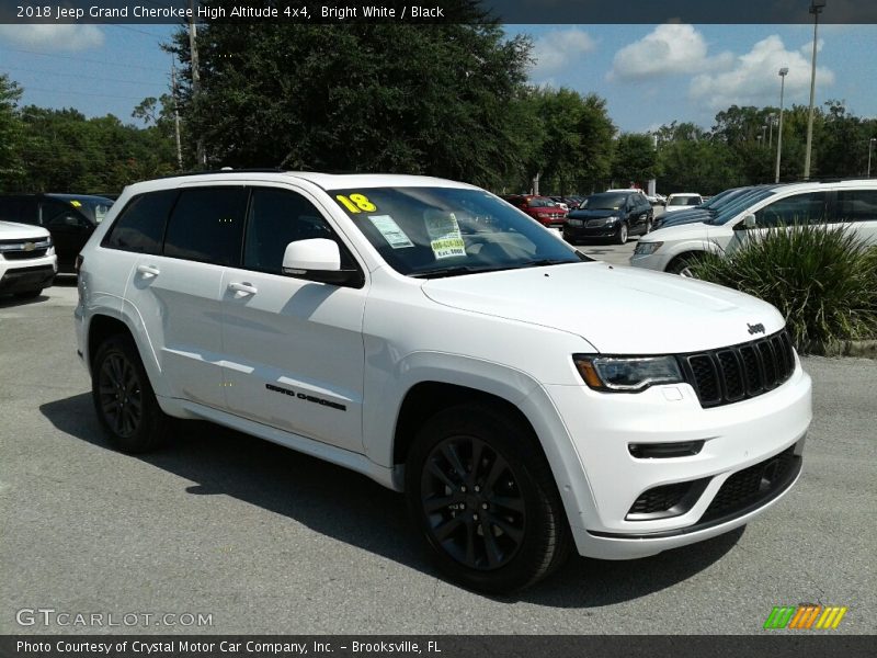 Bright White / Black 2018 Jeep Grand Cherokee High Altitude 4x4
