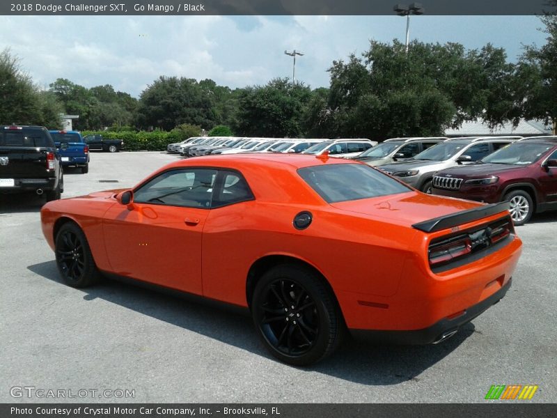 Go Mango / Black 2018 Dodge Challenger SXT