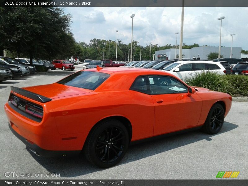 Go Mango / Black 2018 Dodge Challenger SXT
