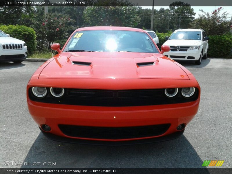 Go Mango / Black 2018 Dodge Challenger SXT