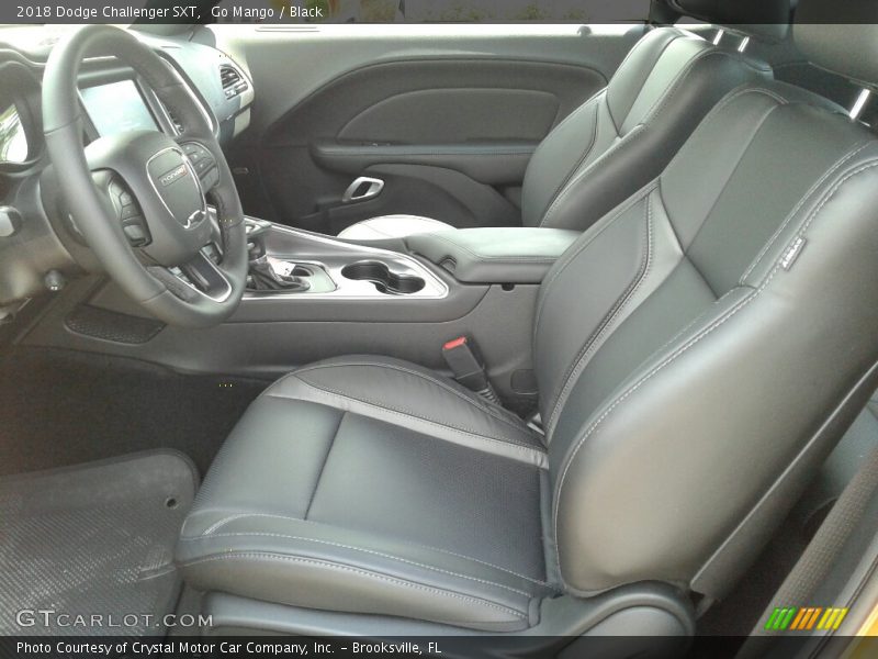 Go Mango / Black 2018 Dodge Challenger SXT