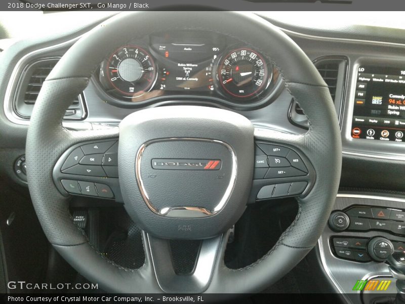 Go Mango / Black 2018 Dodge Challenger SXT