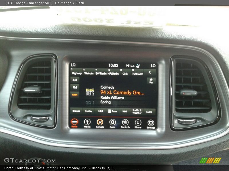 Go Mango / Black 2018 Dodge Challenger SXT
