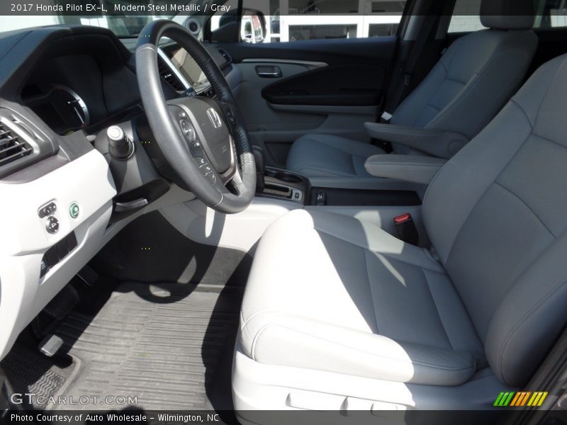 Modern Steel Metallic / Gray 2017 Honda Pilot EX-L