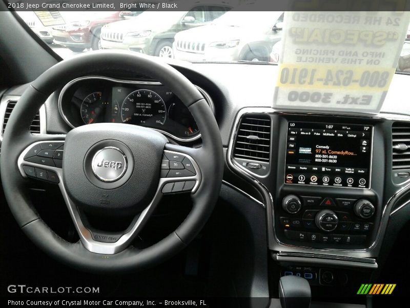 Bright White / Black 2018 Jeep Grand Cherokee Limited