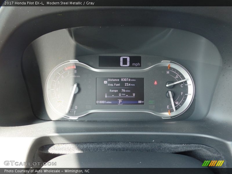 Modern Steel Metallic / Gray 2017 Honda Pilot EX-L