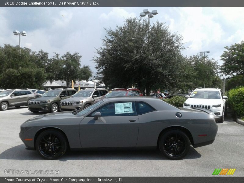 Destroyer Gray / Black 2018 Dodge Challenger SXT