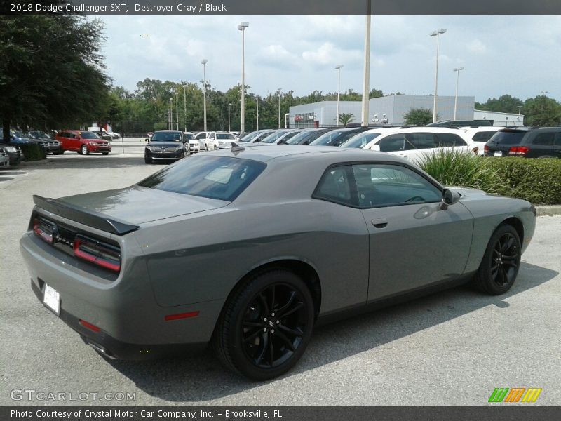 Destroyer Gray / Black 2018 Dodge Challenger SXT