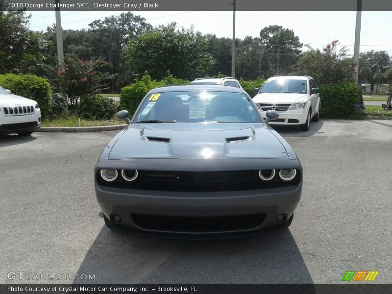 Destroyer Gray / Black 2018 Dodge Challenger SXT