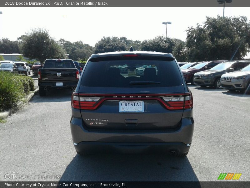 Granite Metallic / Black 2018 Dodge Durango SXT AWD