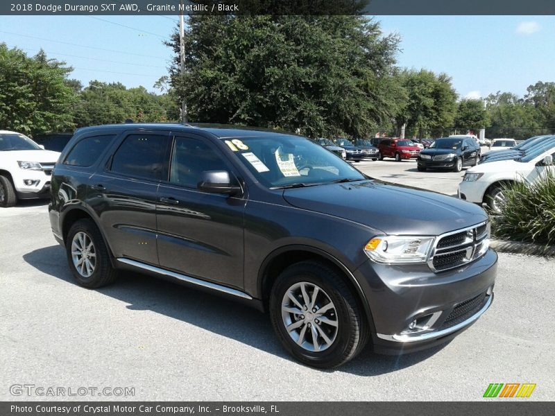 Granite Metallic / Black 2018 Dodge Durango SXT AWD