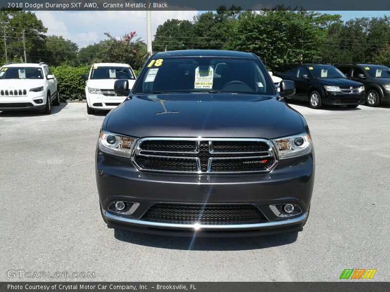 Granite Metallic / Black 2018 Dodge Durango SXT AWD