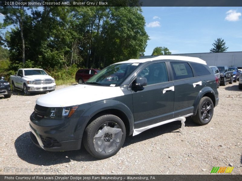 Bruiser Grey / Black 2018 Dodge Journey Crossroad AWD