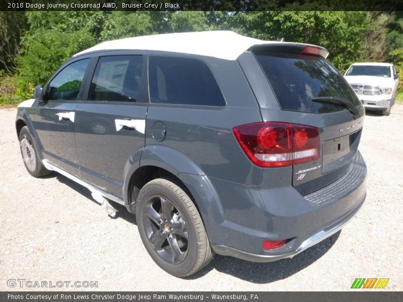 Bruiser Grey / Black 2018 Dodge Journey Crossroad AWD