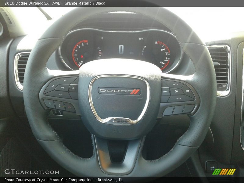 Granite Metallic / Black 2018 Dodge Durango SXT AWD
