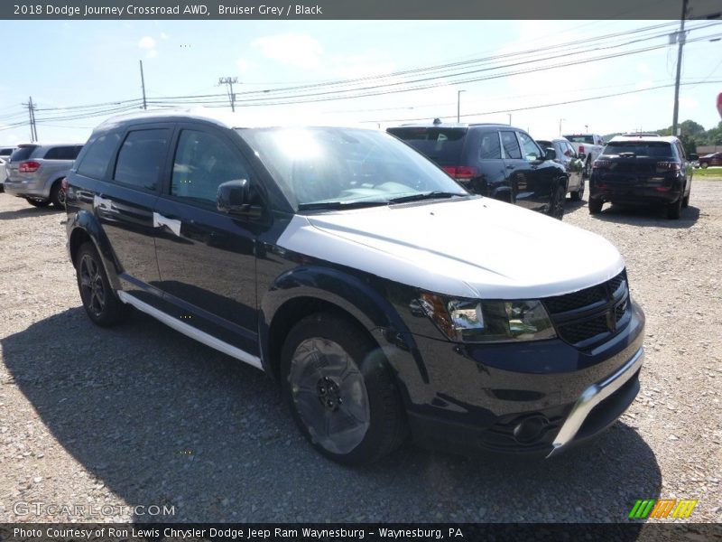 Bruiser Grey / Black 2018 Dodge Journey Crossroad AWD