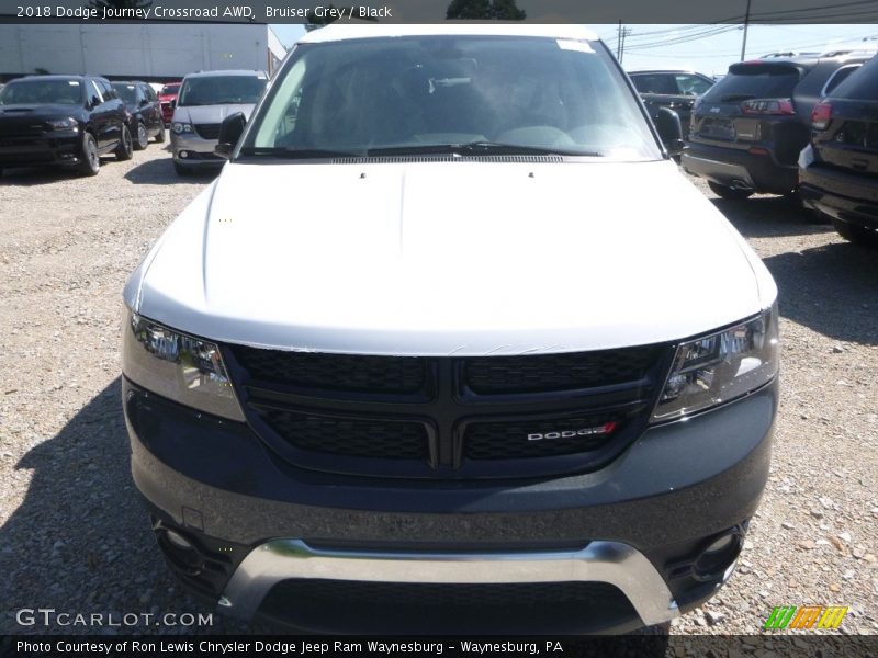 Bruiser Grey / Black 2018 Dodge Journey Crossroad AWD