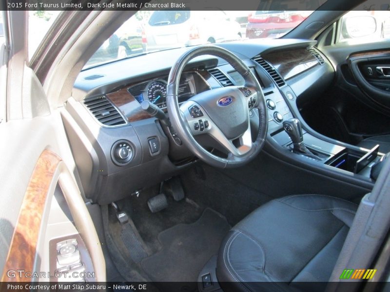 Dark Side Metallic / Charcoal Black 2015 Ford Taurus Limited