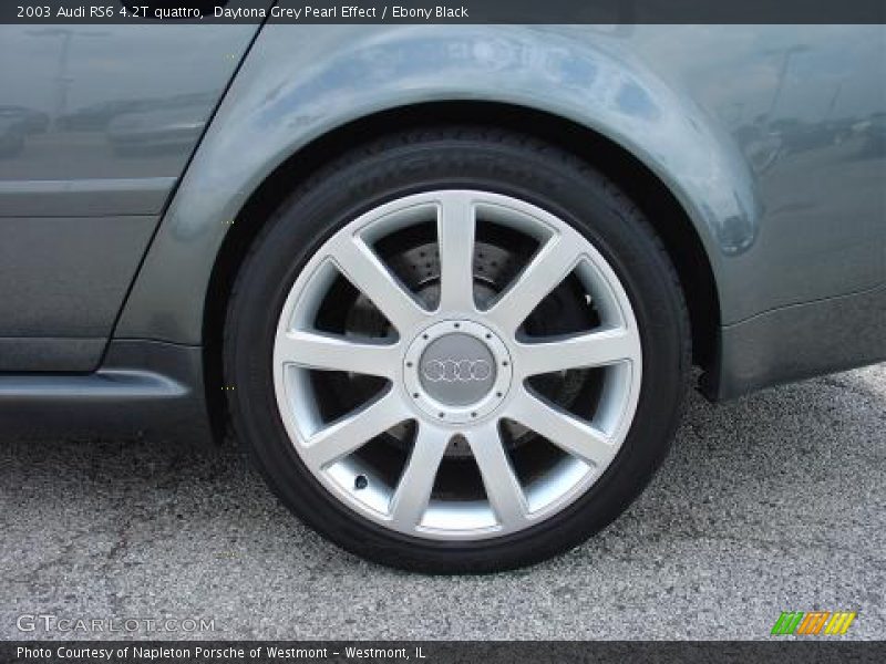 Daytona Grey Pearl Effect / Ebony Black 2003 Audi RS6 4.2T quattro