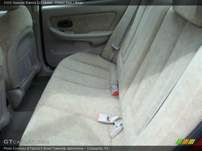 Chianti Red / Beige 2003 Hyundai Elantra GLS Sedan
