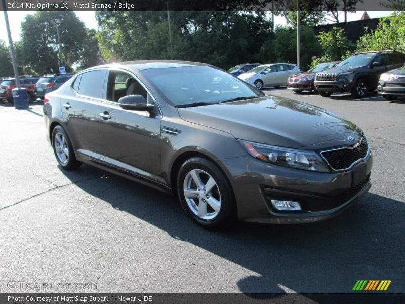 Metal Bronze / Beige 2014 Kia Optima LX