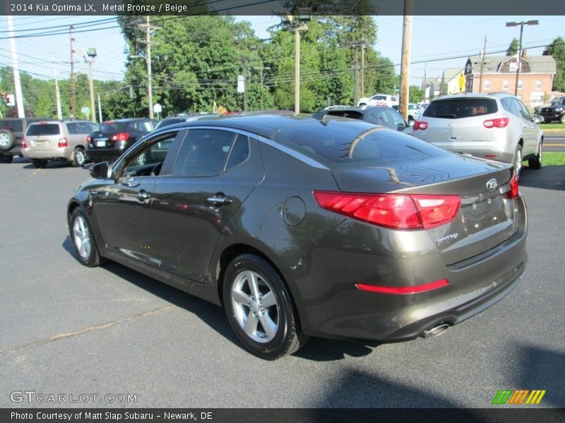 Metal Bronze / Beige 2014 Kia Optima LX