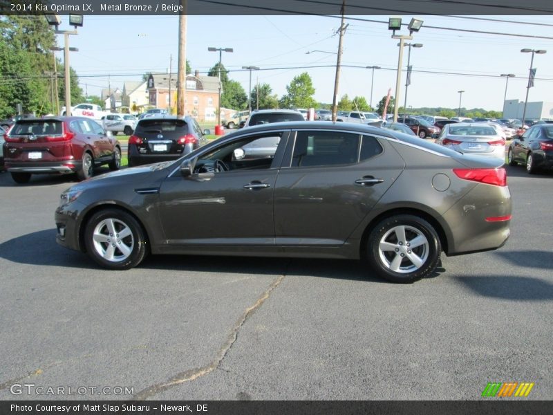 Metal Bronze / Beige 2014 Kia Optima LX