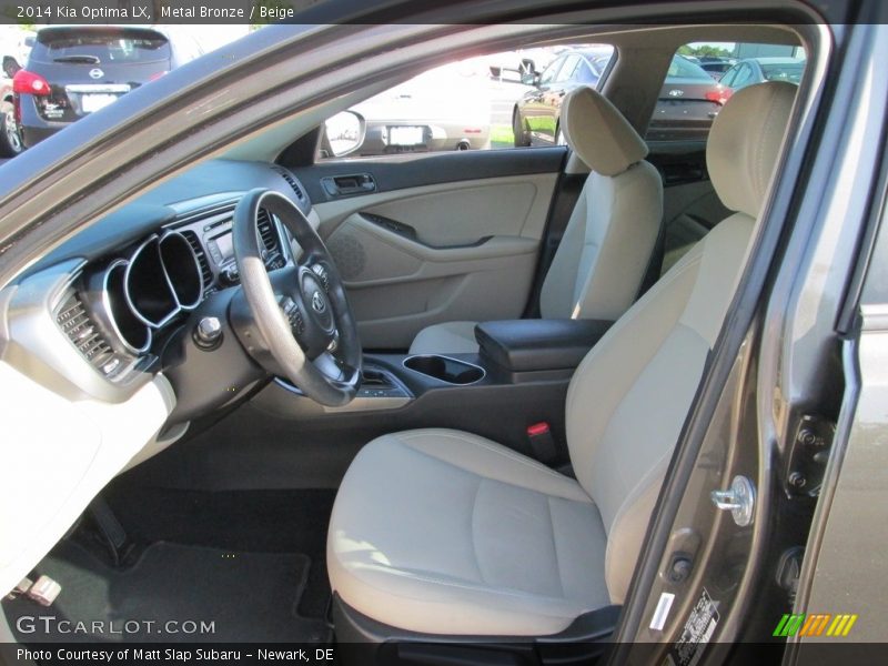 Metal Bronze / Beige 2014 Kia Optima LX